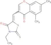 5-((5,7-dimethyl-4-oxo(4H-chromen-3-yl))methylene)-3-ethyl-2-thioxo-1,3-thiazolidin-4-one