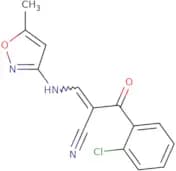 2-((2-chlorophenyl)carbonyl)-3-((5-methylisoxazol-3-yl)amino)prop-2-enenitrile