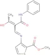 methyl 3-((3-oxo-2-(N-phenylcarbamoyl)but-1-enyl)amino)thiophene-2-carboxylate