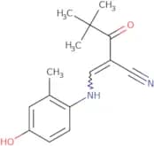 2-(2,2-dimethylpropanoyl)-3-((4-hydroxy-2-methylphenyl)amino)prop-2-enenitrile