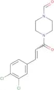 4-(3-(3,4-dichlorophenyl)prop-2-enoyl)piperazinecarbaldehyde