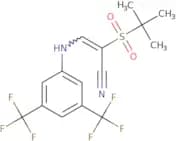 2-((tert-butyl)sulfonyl)-3-((3,5-bis(trifluoromethyl)phenyl)amino)prop-2-enenitrile