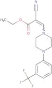 ethyl 2-nitrilo-3-(4-(3-(trifluoromethyl)phenyl)piperazinyl)prop-2-enoate