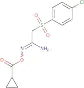 2-amino-1-aza-3-((4-chlorophenyl)sulfonyl)prop-1-enyl cyclopropanecarboxylate