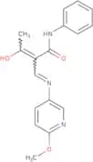 2-acetyl-3-((6-methoxy(3-pyridyl))amino)-N-phenylprop-2-enamide