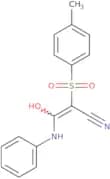 3-hydroxy-2-((4-methylphenyl)sulfonyl)-3-(phenylamino)prop-2-enenitrile
