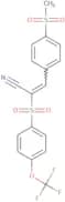 3-(4-(methylsulfonyl)phenyl)-2-((4-(trifluoromethoxy)phenyl)sulfonyl)prop-2-enenitrile