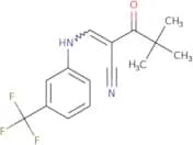 2-(2,2-dimethylpropanoyl)-3-((3-(trifluoromethyl)phenyl)amino)prop-2-enenitrile