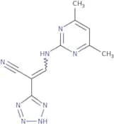 2-(2H-2,3,4,5-tetraazolyl)-3-((4,6-dimethylpyrimidin-2-yl)amino)prop-2-enenitrile