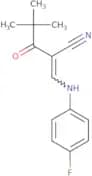 2-(2,2-dimethylpropanoyl)-3-((4-fluorophenyl)amino)prop-2-enenitrile