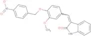 3-((3-methoxy-4-((4-nitrophenyl)methoxy)phenyl)methylene)indolin-2-one