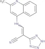 2-(2H-2,3,4,5-tetraazolyl)-3-((2-methyl(4-quinolyl))amino)prop-2-enenitrile