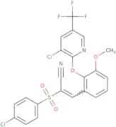 2-((4-chlorophenyl)sulfonyl)-3-(2-(3-chloro-5-(trifluoromethyl)(2-pyridyl)oxy)-3-methoxyphenyl)pro…