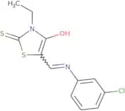 5-(((3-chlorophenyl)amino)methylene)-3-ethyl-2-thioxo-1,3-thiazolidin-4-one