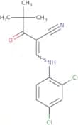 3-((2,4-dichlorophenyl)amino)-2-(2,2-dimethylpropanoyl)prop-2-enenitrile