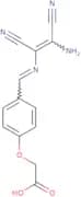 2-(4-(4-amino-2-aza-3,4-dinitrilobuta-1,3-dienyl)phenoxy)acetic acid
