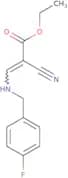 ethyl 2-nitrilo-3-(((4-fluorophenyl)methyl)amino)prop-2-enoate