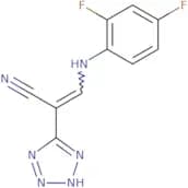 2-(2H-2,3,4,5-tetraazolyl)-3-((2,4-difluorophenyl)amino)prop-2-enenitrile