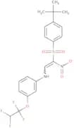 1-((4-(tert-butyl)phenyl)sulfonyl)-1-nitro-2-((3-(1,1,2,2-tetrafluoroethoxy)phenyl)amino)ethene
