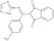 2-(2-(3H-2,3,5-triazolyl)-2-aza-1-(4-methylphenyl)vinyl)indane-1,3-dione