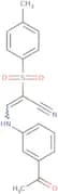 3-((3-acetylphenyl)amino)-2-((4-methylphenyl)sulfonyl)prop-2-enenitrile