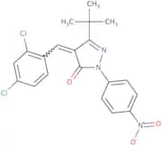 4-((2,4-dichlorophenyl)methylene)-3-(tert-butyl)-1-(4-nitrophenyl)-2-pyrazolin-5-one