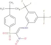 1-((4-(tert-butyl)phenyl)sulfonyl)-2-((3,5-bis(trifluoromethyl)phenyl)amino)-1-nitroethene