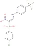 1-((4-chlorophenyl)sulfonyl)-1-nitro-2-((5-(trifluoromethyl)(2-pyridyl))amino)ethene