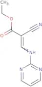 ethyl 2-nitrilo-3-(pyrimidin-2-ylamino)prop-2-enoate