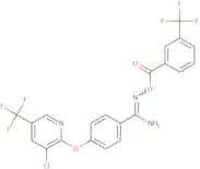 2-amino-1-aza-2-(4-(3-chloro-5-(trifluoromethyl)(2-pyridyloxy))phenyl)vinyl 3-(trifluoromethyl)ben…