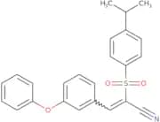 2-((4-(isopropyl)phenyl)sulfonyl)-3-(3-phenoxyphenyl)prop-2-enenitrile