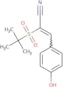 2-((tert-butyl)sulfonyl)-3-(4-hydroxyphenyl)prop-2-enenitrile