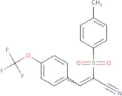 2-((4-methylphenyl)sulfonyl)-3-(4-(trifluoromethoxy)phenyl)prop-2-enenitrile