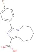 3-(4-Fluorophenyl)-5H,6H,7H,8H,9H-imidazo[1,5-a]azepine-1-carboxylic acid