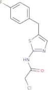 2-Chloro-N-{5-[(4-fluorophenyl)methyl]-1,3-thiazol-2-yl}acetamide