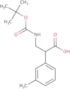 3-{[(tert-Butoxy)carbonyl]amino}-2-(3-methylphenyl)propanoic acid
