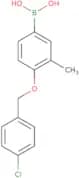 {4-[(4-Chlorophenyl)methoxy]-3-methylphenyl}boronic acid