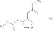 rac-Methyl 2-[(3R,4R)-4-(2-methoxy-2-oxoethyl)pyrrolidin-3-yl]acetate hydrochloride