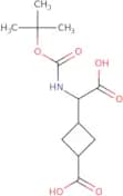 3-({[(tert-Butoxy)carbonyl]amino}(carboxy)methyl)cyclobutane-1-carboxylic acid