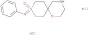9-(Phenylimino)-1-oxa-9λ6-thia-4-azaspiro[5.5]undecan-9-one dihydrochloride