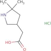 2-(5,5-Dimethylpyrrolidin-3-yl)acetic acid hydrochloride