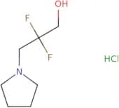 2,2-Difluoro-3-(pyrrolidin-1-yl)propan-1-ol hydrochloride