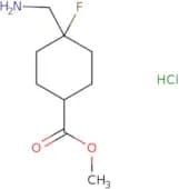 rac-Methyl (1R,4R)-4-(aminomethyl)-4-fluorocyclohexane-1-carboxylate hydrochloride
