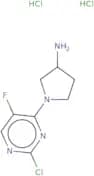 1-(2-Chloro-5-fluoropyrimidin-4-yl)pyrrolidin-3-amine dihydrochloride