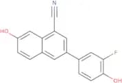 3-(3-Fluoro-4-hydroxyphenyl)-7-hydroxy-1-naphthonitrile