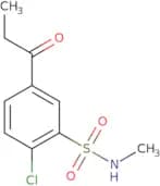 2-Chloro-N-methyl-5-propanoylbenzene-1-sulfonamide