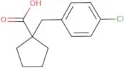 1-[(4-Chlorophenyl)methyl]cyclopentane-1-carboxylic acid
