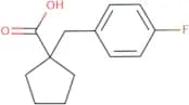 1-[(4-Fluorophenyl)methyl]cyclopentane-1-carboxylic acid