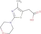 2-[4-Methyl-2-(morpholin-4-yl)-1,3-thiazol-5-yl]acetic acid