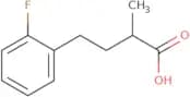 4-(2-Fluorophenyl)-2-methylbutanoic acid